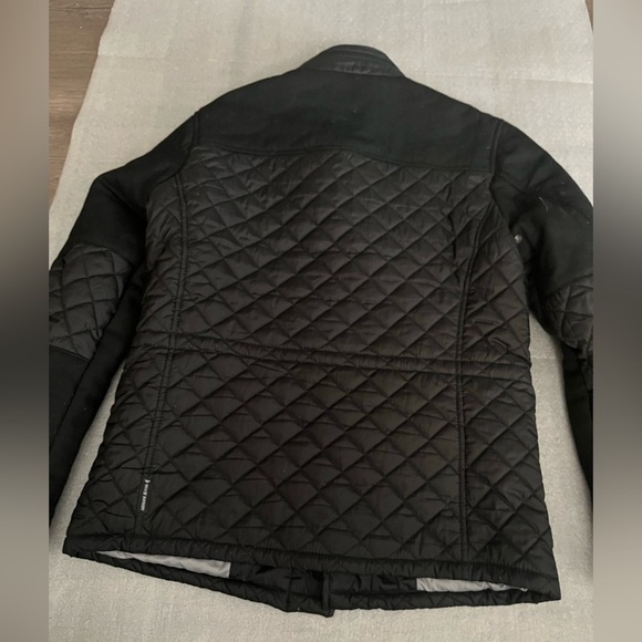 [48/US M]ARMANI JEANS Z6K75 BLACK QUILTED NYLON/WOOL Bomber JACKET - Picture 13 of 13
